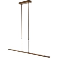 Zelena Led Integrated Pendant Ceiling Light Light Bronze Brushed, Plastic Matt