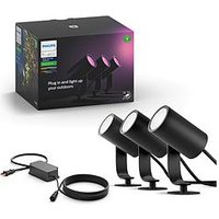 Philips Hue Hue Outdoor Lily Garden Spotlight Set 3X 8W + Base Unit