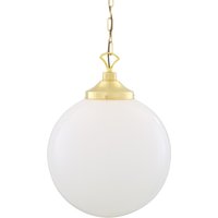 Yerevan 40cm Globe Pendant, Polished Brass