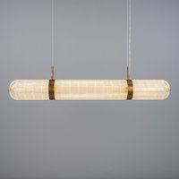 Ashford Linear Pendant Light, Antique Brass