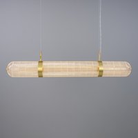 Ashford Linear Pendant Light, Satin Brass
