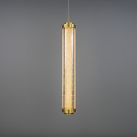 Ashford Vertical Pendant, Satin Brass