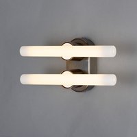 Valencia Double Wall Light, Antique Brass