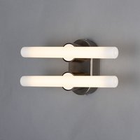 Valencia Double Wall Light, Antique Silver