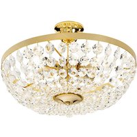 Valerie Classic Ceiling Light Polished Gold, 6x E14