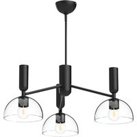 Alora Mood Jude Multi Arm Pendant Ceiling Light Contemporary Matt Black 3x E27