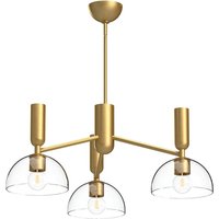 Alora Mood Jude Multi Arm Pendant Ceiling Light Contemporary Brushed Gold 3x E27