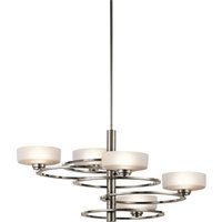 Aleeka Multi Arm Chandelier 4 Light Classic Pewter Finish, G9