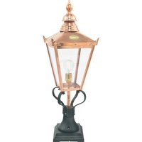 Norlys CS3-COPPER Chelsea Copper Outdoor Pedestal Lamp