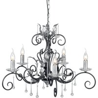 Elstead AML5 Black/Silver Amarilli 5 Light Ceiling Pendant