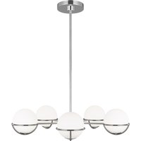 Apollo 5 Light Globe Pendant, Polished Nickel, G9