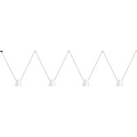 Attic Decorative Hanging Ceiling Pendant Matt White Matt Black 4x E27 / 75cm x 400cm