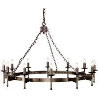 CW12 Cromwell 12 Light Wrought Iron Chandelier