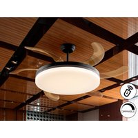 Vento Maxi Ceiling Fan Black LED 3000-6500K Dimmable