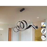 Amara Bar Pendant Ceiling Light Matt Black LED 2700-5000K Remote Control
