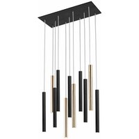 Varas Dimmable Pendant Light Cluster Drop, Glossy Gold, Matt Black, Remote Control