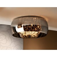 Argos 6 Light Crystal Flush Ceiling Light Chrome, Mirror, G9