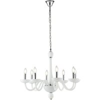 ALFIERE 8 Light Chandeliers White 74x59cm