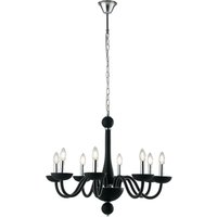 ALFIERE 8 Light Chandeliers Black 74x59cm