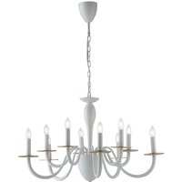 ARMSTRONG 10 Light Chandeliers White 14cm