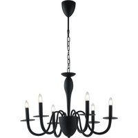 ARMSTRONG 6 Light Chandeliers Black 78x53cm