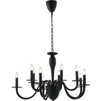 ARMSTRONG 10 Light Chandeliers Black 92x53cm