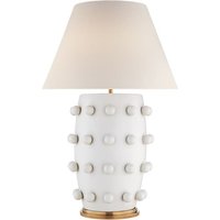 Linden Table Lamp White, Table Lamp, Medium, Plaster White - Andrew Martin