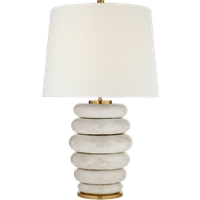 Phoebe Table Lamp White, Table Lamp, Antique White - Andrew Martin