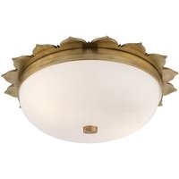 Rachel Flush Light Brass, Ceiling Light, Natural Brass - Andrew Martin