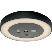 ZOOM LED Flush Ceiling Light Anthracite, IP54 1800lm 4000K 30x5.5cm