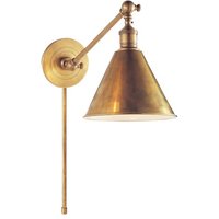 Boston Wall Light Brass, Wall Light, Hand-Rubbed Antique Brass - Andrew Martin