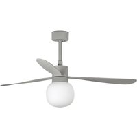 Amelia Large Ball Led Grey Ceiling Fan 20W 2700K, 6 Speed