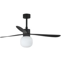Amelia Large Ball Led Black Ceiling Fan 20W 2700K, 6 Speed