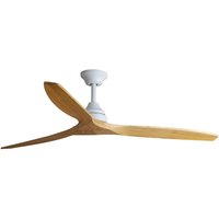 Alo Large White, Wood DC Ceiling Fan 6 Speed