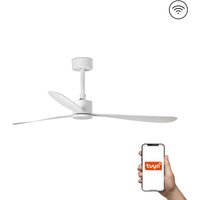 Amelia Large 3 Blade Ceiling Fan Matt White Tuya Smart System