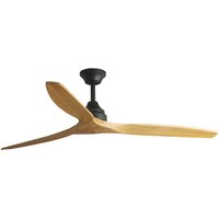 Alo Large Black, Wood DC Ceiling Fan 6 Speed