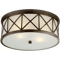 Montpelier Flush Bronze, Ceiling Light, Large - Andrew Martin