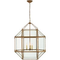 Morris Pendant Iron, Pendant Light, Small, Gilded Iron - Andrew Martin