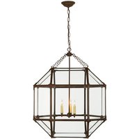 Morris Pendant Antique Zinc, Pendant Light, Small - Andrew Martin