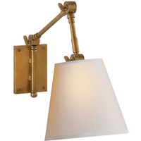 Graves Wall Light Brass, Wall Light, Hand-Rubbed Antique Brass - Andrew Martin