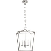 Darlana Pendant Nickel, Pendant Light, Small, Polished Nickel - Andrew Martin