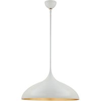 Agnes Pendant Light, White, Large, Plaster White - Andrew Martin