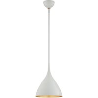 Agnes Pendant Light, White, Small, Plaster White - Andrew Martin