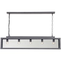 Zenia 5 Light Straight Bar Pendant Ceiling Light Lead