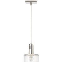 Iris Pendant Nickel, Pendant Light, Polished Nickel - Andrew Martin