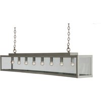 Zenia 8 Light Straight Bar Pendant Ceiling Light Gray
