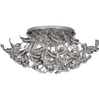 Volupta Glass & Crystal Ceiling Light Chrome