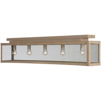 Zenia 5 Light Semi Flush Light Beige Gold