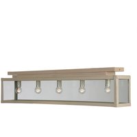 Zenia 5 Light Semi Flush Light Ivory