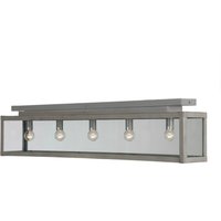 Zenia 5 Light Semi Flush Light Gray